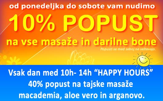 tajska masaža promocija popust