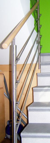 Notranje stopniščne inox ograje