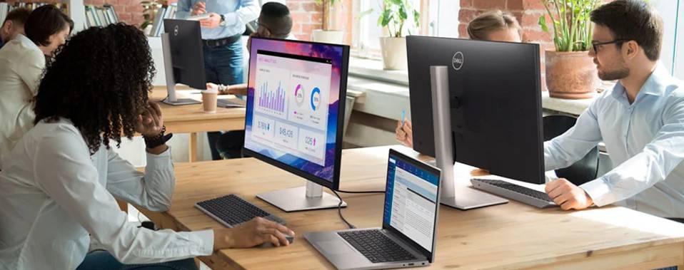 Dell monitorji za delo in domačo rabo