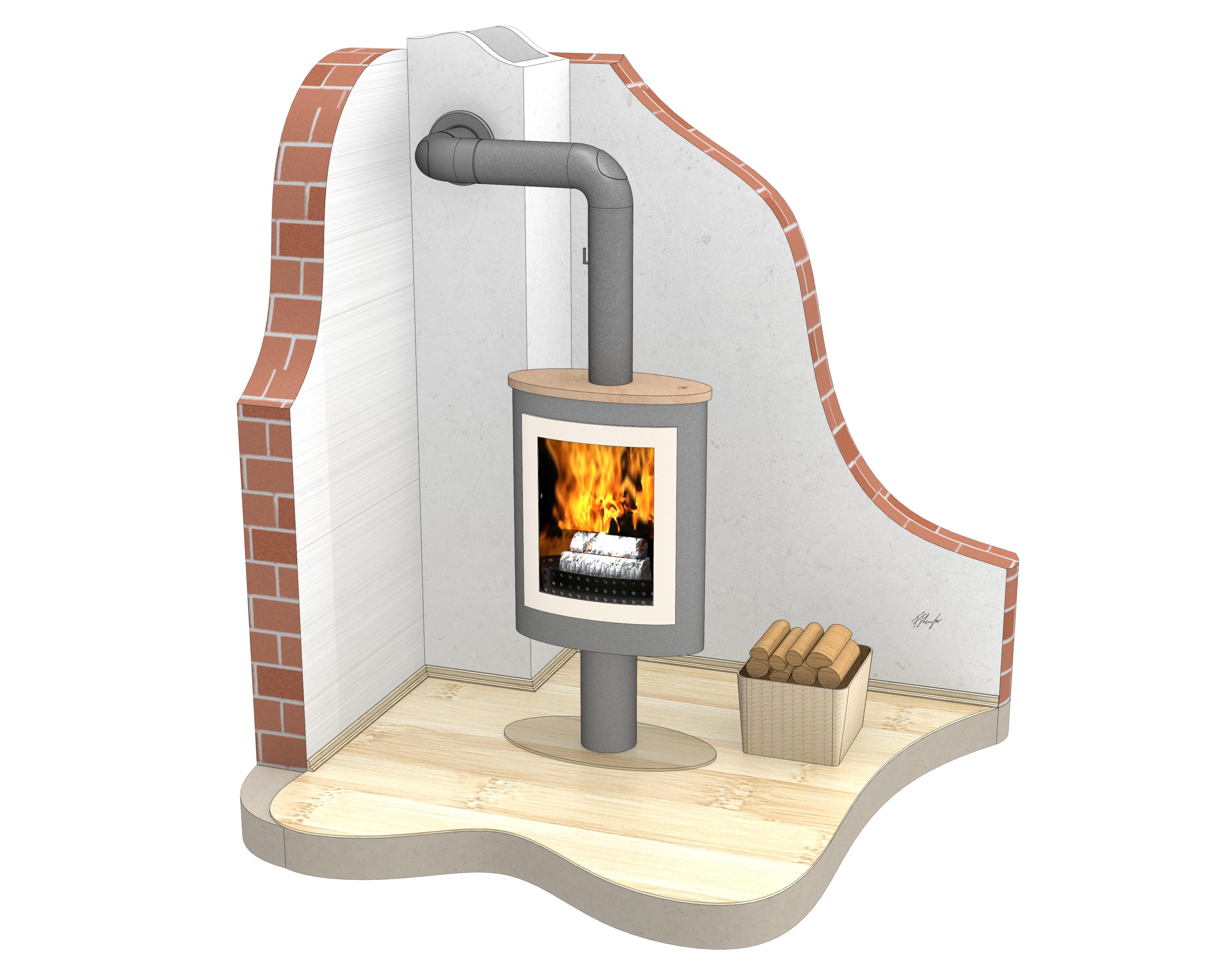 notranji troslojni dimnik