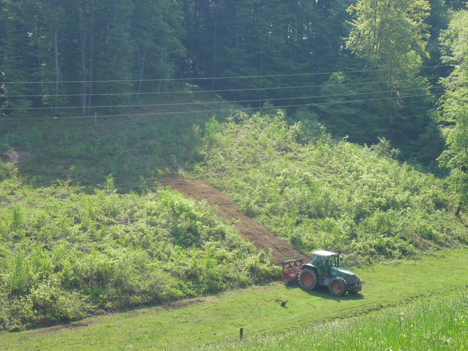 Mulčer za traktor z zahtevne površine