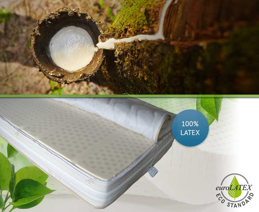 ležišče iz lateksa iz naravnih materialov