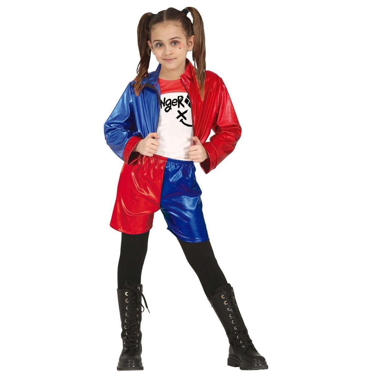 dekliški kostum Harley Quinn