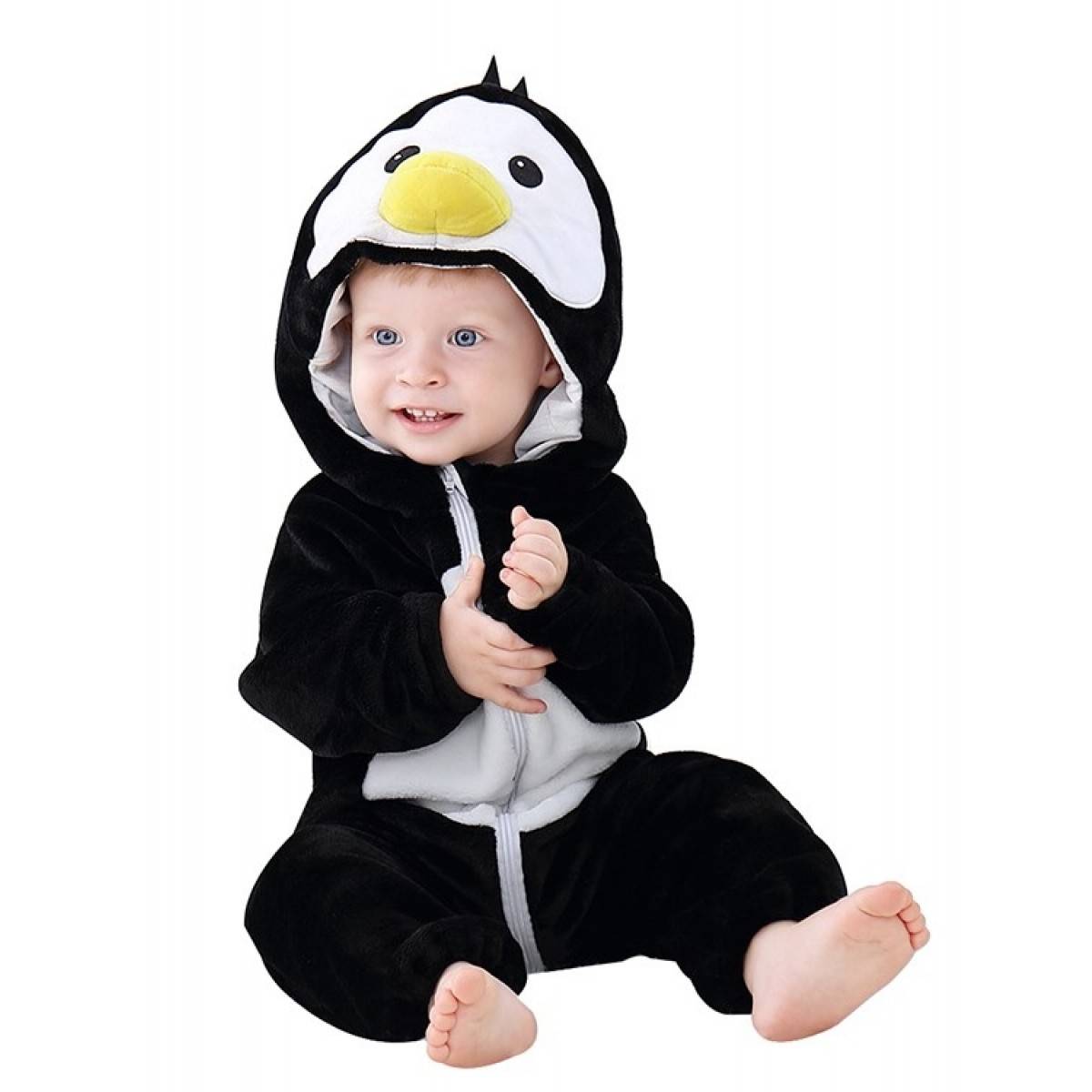 Pustni kostum za dojenčke pingvin