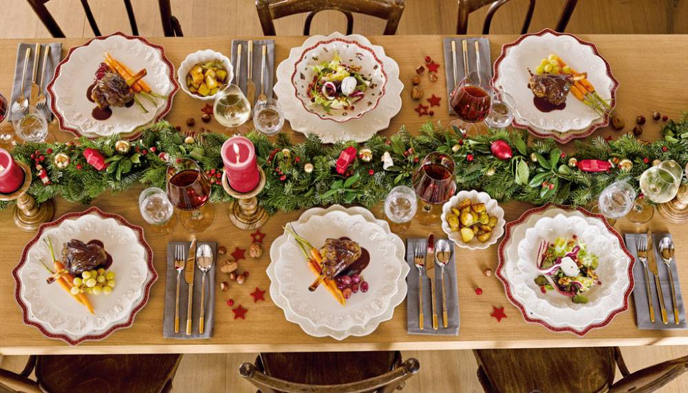 Villeroy&Boch Toy's delight royal classic, božični okraski, skodelice, sklede za solato in božični krožniki