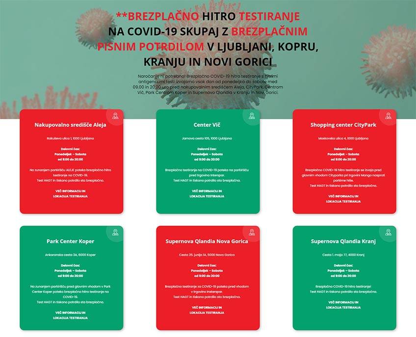 Brezplačno hitro testiranje