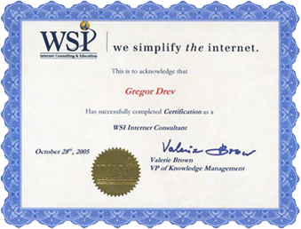WSI Certificate