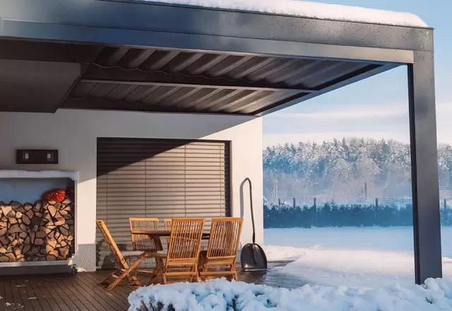 Bioklimatska pergola kot zimsko zatočišče